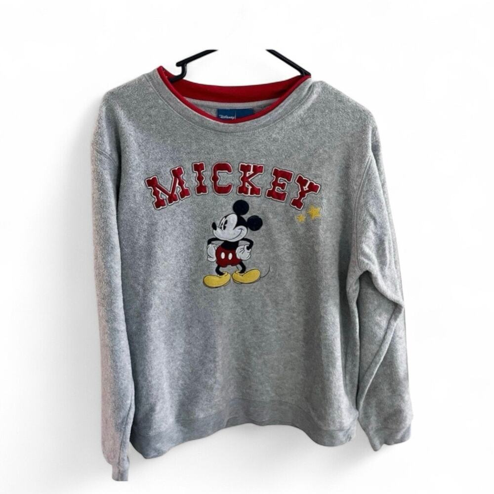 Vintage Disney Mickey Fleexce Sweatshirt - Picture 1 of 5